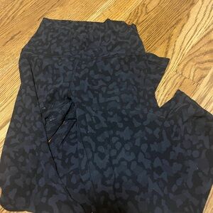 lululemon athletica Black Patterned Leggings
